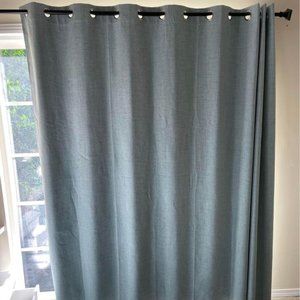 Full Length Window/Glass Door Curtain - Teal Color - Single (1), no damage